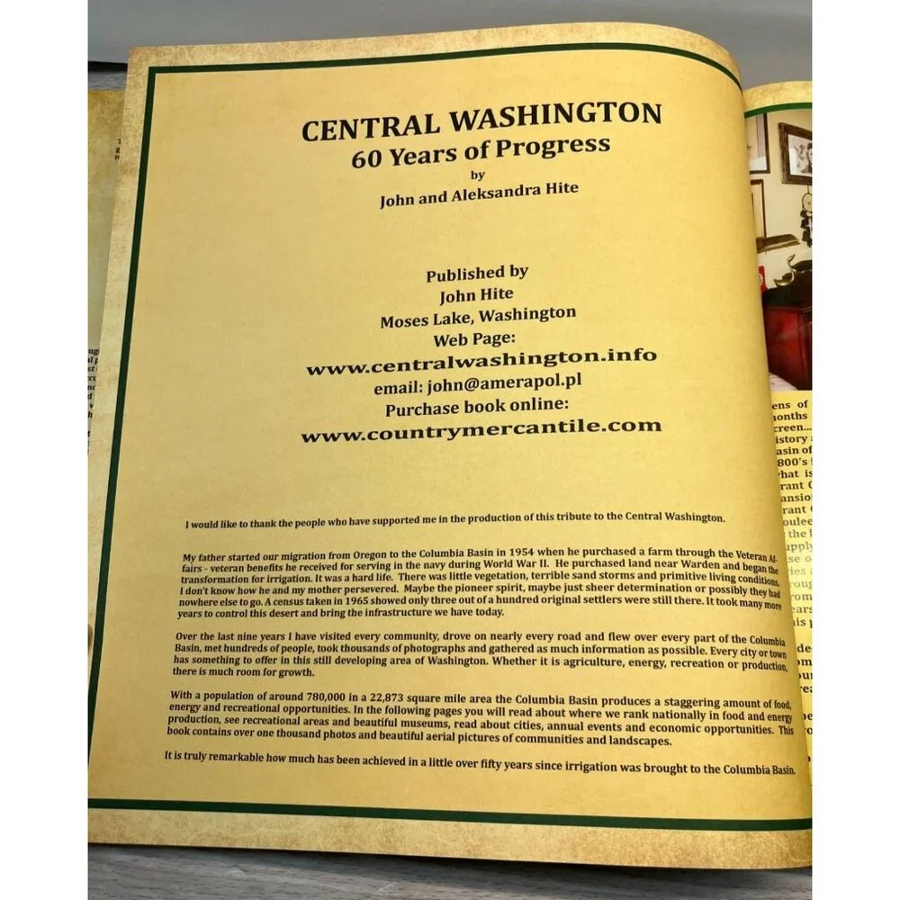 Central Washington 60 Years Of Progress by John and Aleksandra Hite Hardcover - Picture 4 of 12